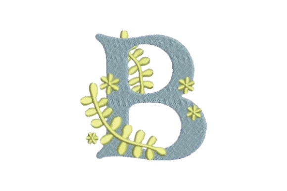 Floral Alphabet B Embroidery Design Review