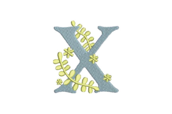 Floral Alphabet X Design Review