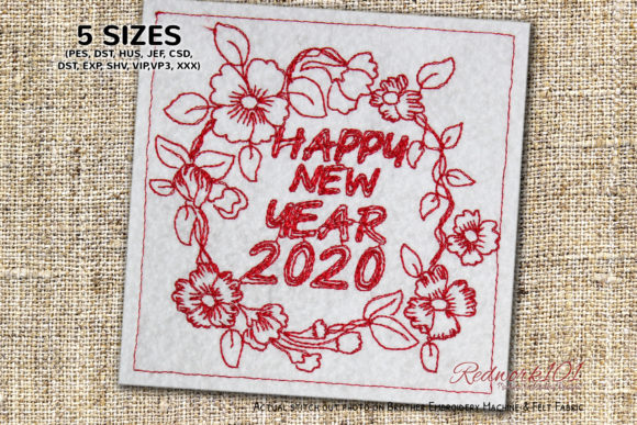 Floral Frame with Happy New Year Review