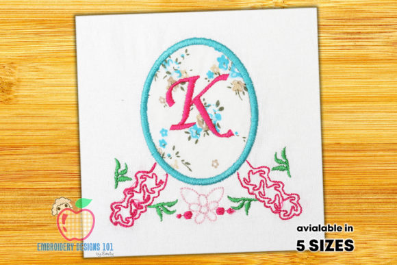 Floral Frame with Place for Text