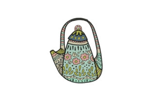 Floral TeaPot Embroidery Review
