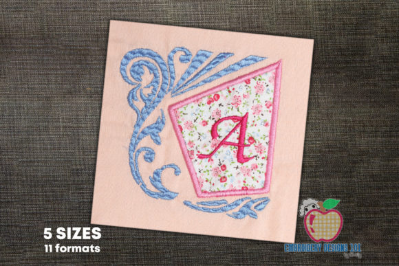 Letter a with Floral Frame Review