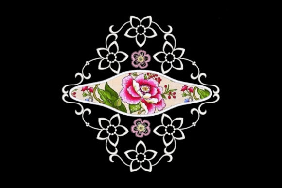 Pink Floral Satin Applique Quilt Block Review
