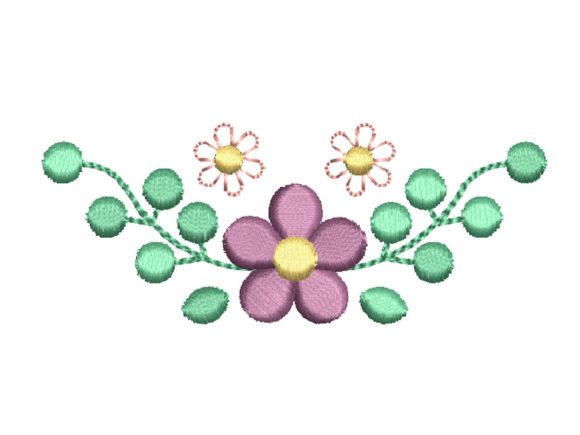 Small Floral Wreath Embroidery Design Review