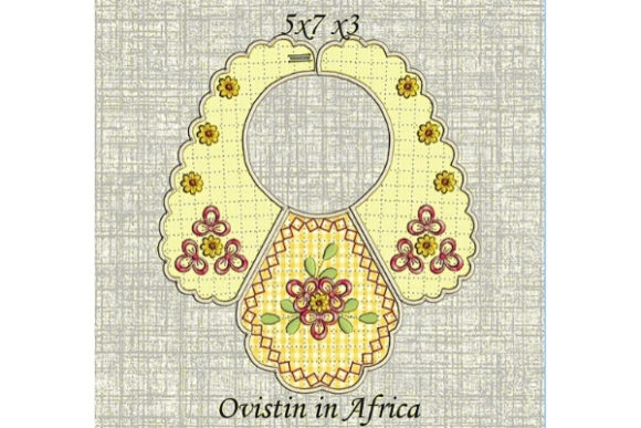 Sweet Yellow Floral Baby Bib for Small Hoops Review